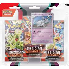 Pre Sale Pokemon: Scarlet & Violet - Obsidian Flames - Three-Booster Blister Pack (08.11 release)